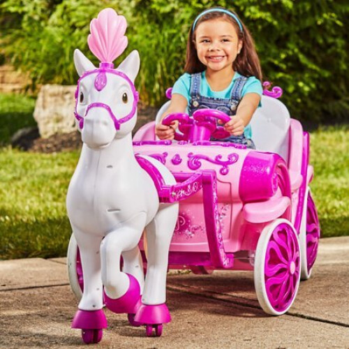 Disney carriage ride on hot sale toy