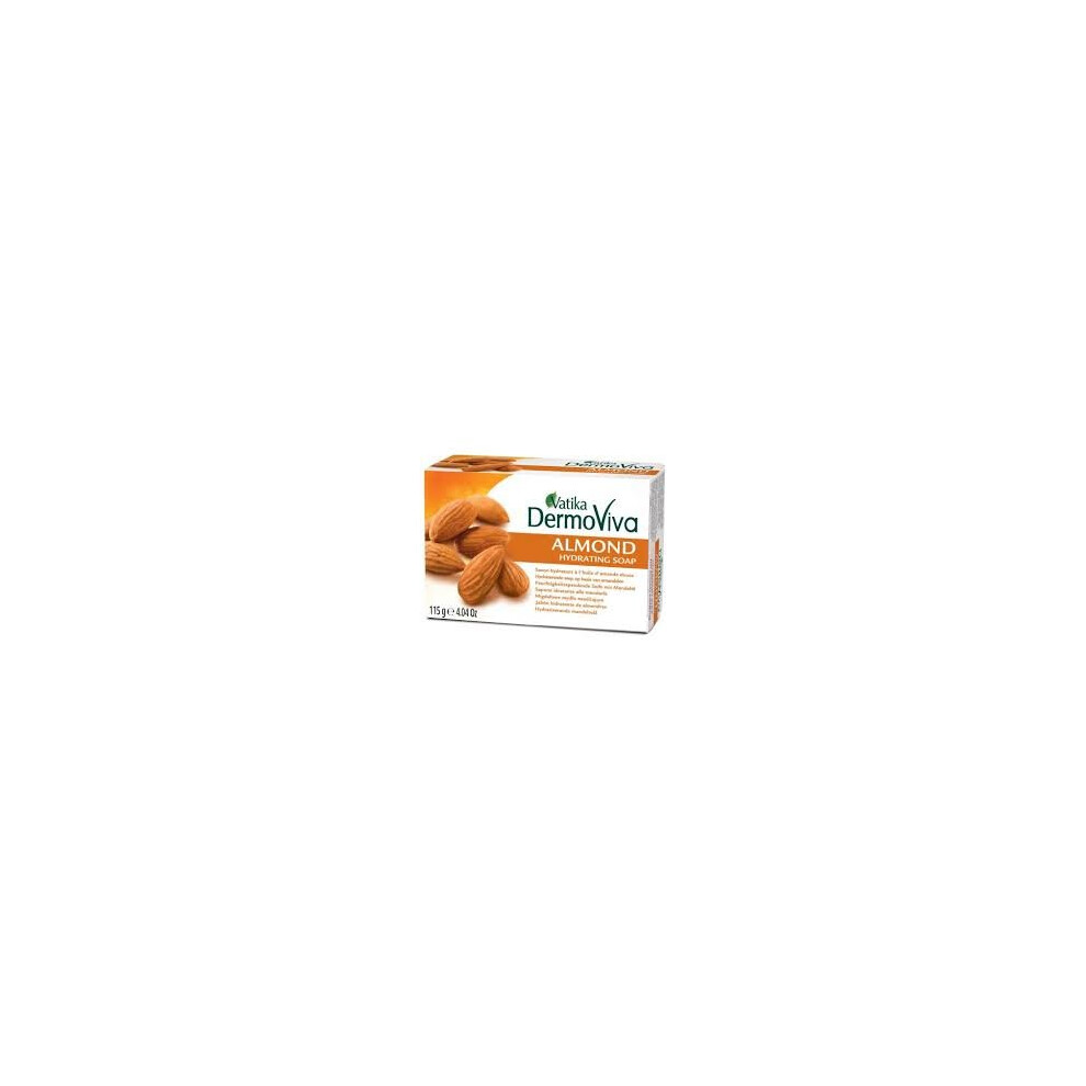 (Almond) Dabur Vatika Dermoviva Soap 115g - Black Seed, Olive, Neem, Almond & Sandalwood