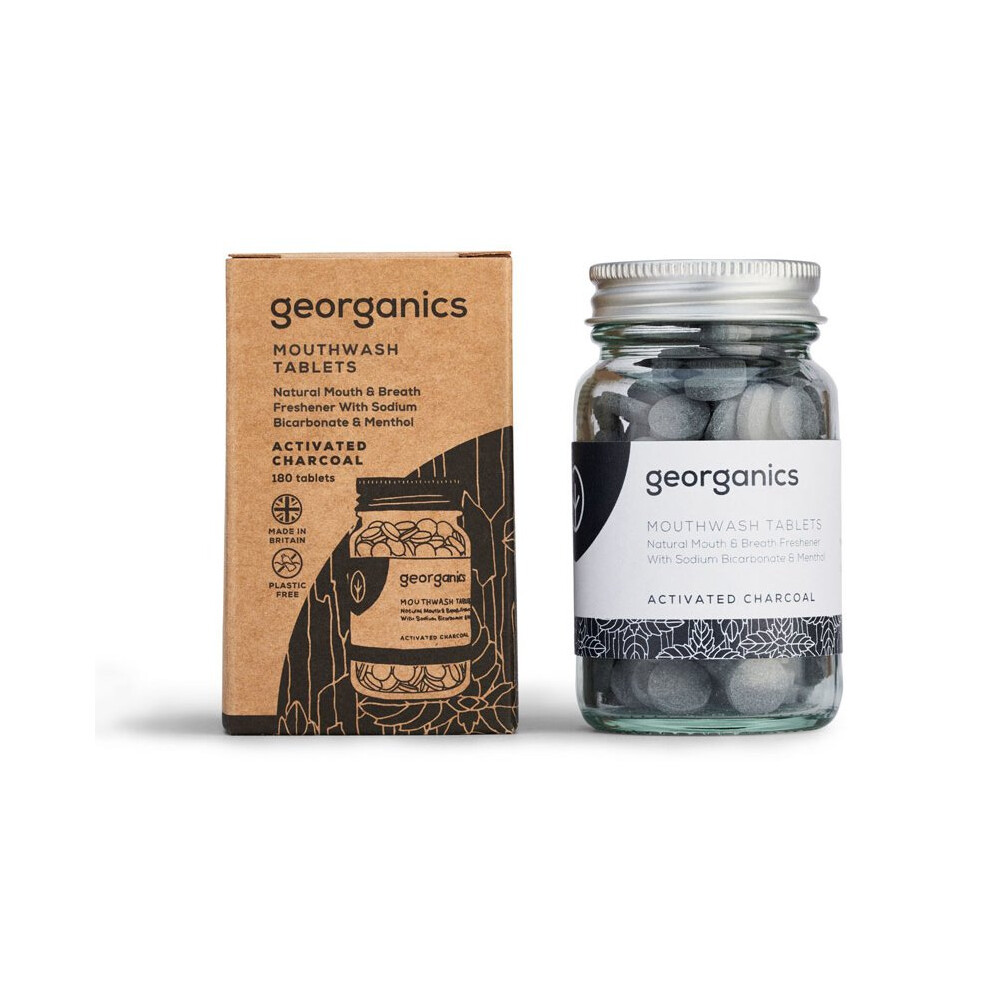 Georganics Activated Charcoal Mouthwash, 180 Tablets (Georganics)