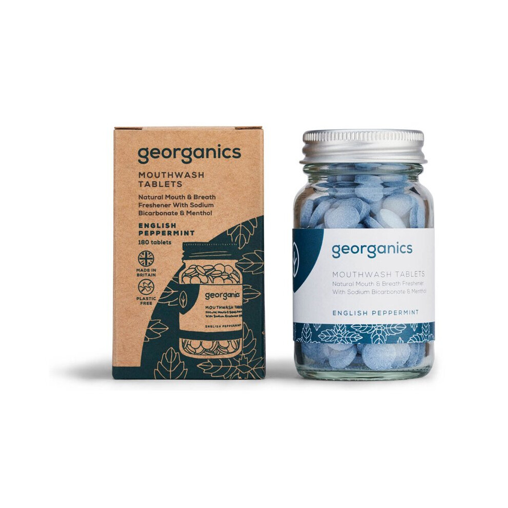 Georganics English Peppermint Mouthwash, 180 Tablets (Georganics)