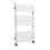 PlumbGalaxy Juva 800 x 500mm White Flat Panel Heated Towel Rail 5