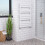 WarmeHaus Juva 1000 x 600mm White Flat Panel Heated Towel Rail 1