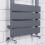 WarmeHaus Juva 650 x 400mm Sand Grey Flat Panel Heated Towel Rail 4