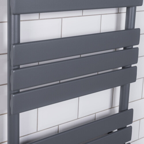 WarmeHaus Juva 800 x 600mm Sand Grey Flat Panel Heated Towel Rail 2