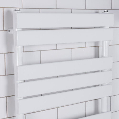 WarmeHaus Juva 1800 x 600mm White Flat Panel Heated Towel Rail 1