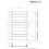 WarmeHaus Juva 800 x 450mm Sand Grey Flat Panel Heated Towel Rail 6