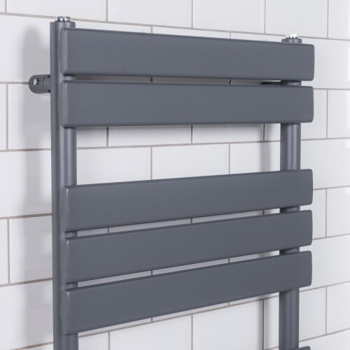 WarmeHaus Juva 800 x 600mm Sand Grey Flat Panel Heated Towel Rail 1