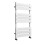PlumbGalaxy Juva 800 x 450mm White Flat Panel Heated Towel Rail 5