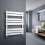 WarmeHaus Juva 800 x 600mm White Flat Panel Heated Towel Rail 1
