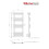 WarmeHaus Juva 1600 x 600mm White Flat Panel Heated Towel Rail 6
