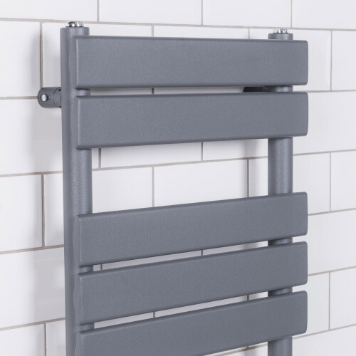 WarmeHaus Juva 800 x 450mm Sand Grey Flat Panel Heated Towel Rail 1