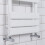 PlumbGalaxy Juva 800 x 450mm White Flat Panel Heated Towel Rail 4