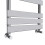 WarmeHaus Juva 800 x 500mm Chrome Flat Panel Heated Towel Rail 5