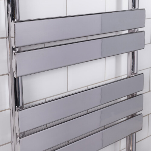 WarmeHaus Juva 1000 x 600mm Chrome Flat Panel Heated Towel Rail 2
