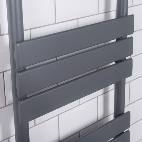 WarmeHaus Juva 950 x 500mm Sand Grey Flat Panel Heated Towel Rail 2