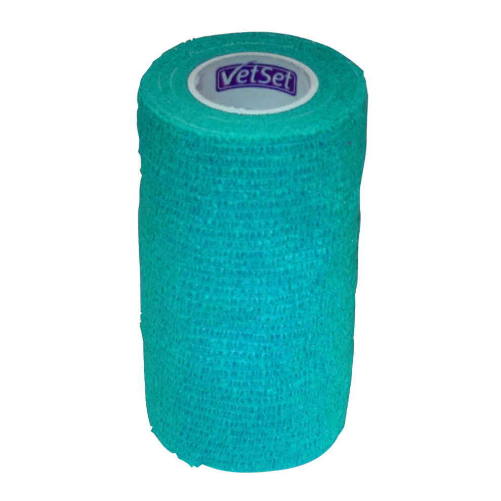 Vetset (100Mm, Teal) Wraptec Cohesive Bandage