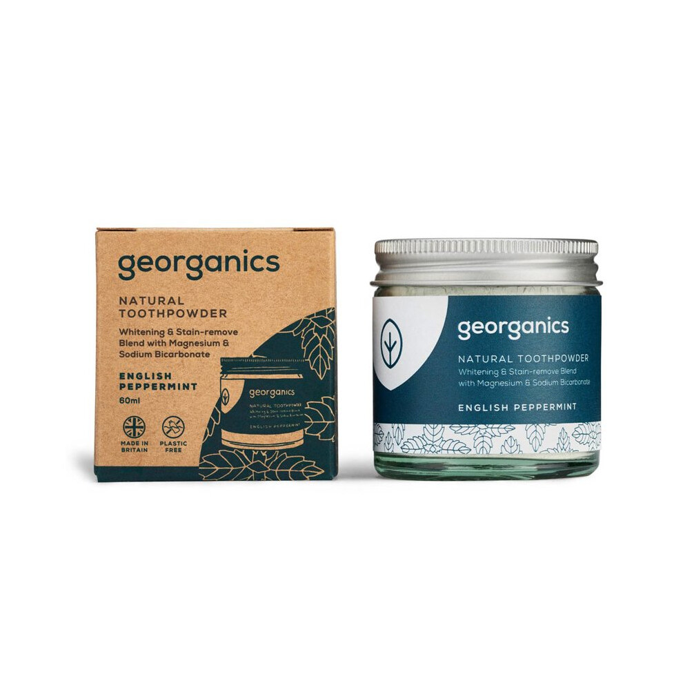 Georganics English Peppermint Toothpowder 60Ml (Georganics)