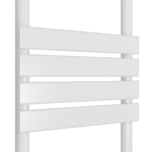 WarmeHaus Juva 1200 x 500mm White Flat Panel Heated Towel Rail 2