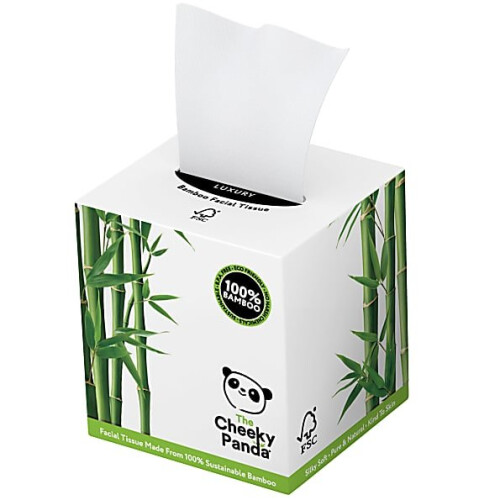 The Cheeky Panda 100% Bamboo Facial Tissue Cube, 56 Sheets (Cheeky Panda)