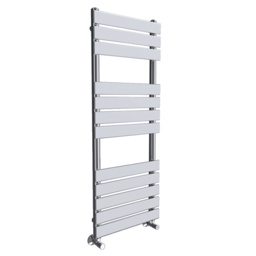 WarmeHaus Juva 1200 x 450mm Chrome Flat Panel Heated Towel Rail 1