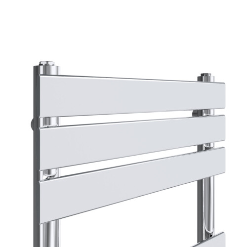 WarmeHaus Juva 1200 x 450mm Chrome Flat Panel Heated Towel Rail 2