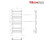 WarmeHaus Juva 1200 x 500mm White Flat Panel Heated Towel Rail 6