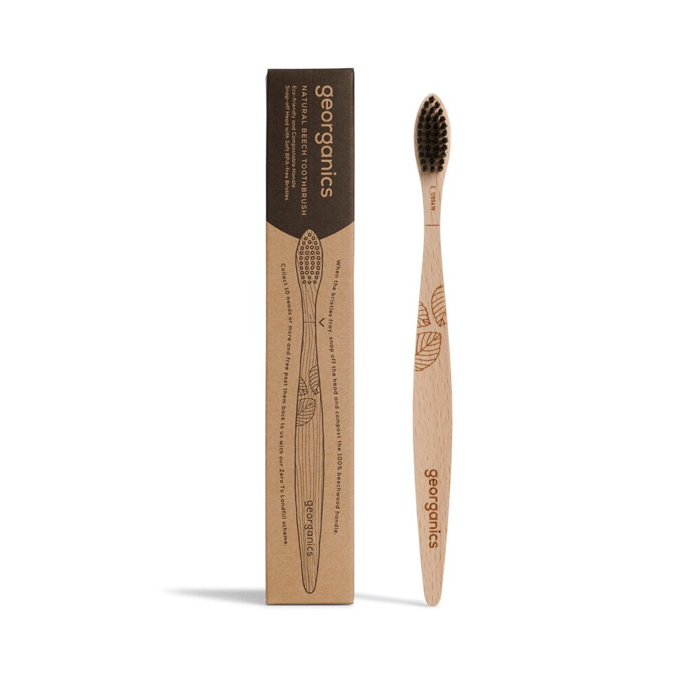 Georganics Natural Beech Toothbrush - Soft (Georganics)