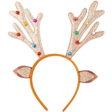 Glitter Rudolph Reindeer Antlers Headband | Christmas