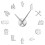 (Silver, 37 inch) Firefighter Love DIY Giant Wall Clock 8