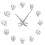 (silver, 37 inch) Different Skull Heads DIY Horror Wall Art Giant Wall Clock 1