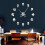 (silver, 37 inch) Different Skull Heads DIY Horror Wall Art Giant Wall Clock 2