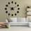 (silver, 37 inch) Different Skull Heads DIY Horror Wall Art Giant Wall Clock 4