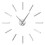(silver, 47 inch) 3D Big Acrylic Mirror Effect Wall Clock 1