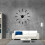 (gold, 37 inch) 3D Big Acrylic Mirror Effect Wall Clock 7