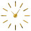 (gold, 37 inch) 3D Big Acrylic Mirror Effect Wall Clock 1