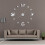 (silver, 47 inch) Cafe DIY Large  Frameless Giant Wall Clock 2