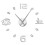 (silver, 47 inch) Cafe DIY Large  Frameless Giant Wall Clock 1