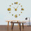 (silver, 47 inch) Cafe DIY Large  Frameless Giant Wall Clock 4