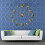 (gold, 47 inch) DIY  Modern Design Reverse Numbers  Hands Clockwise Moving  Wall Clock 7
