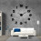(silver, 47 inch) DIY  Modern Design Reverse Numbers  Hands Clockwise Moving  Wall Clock 5