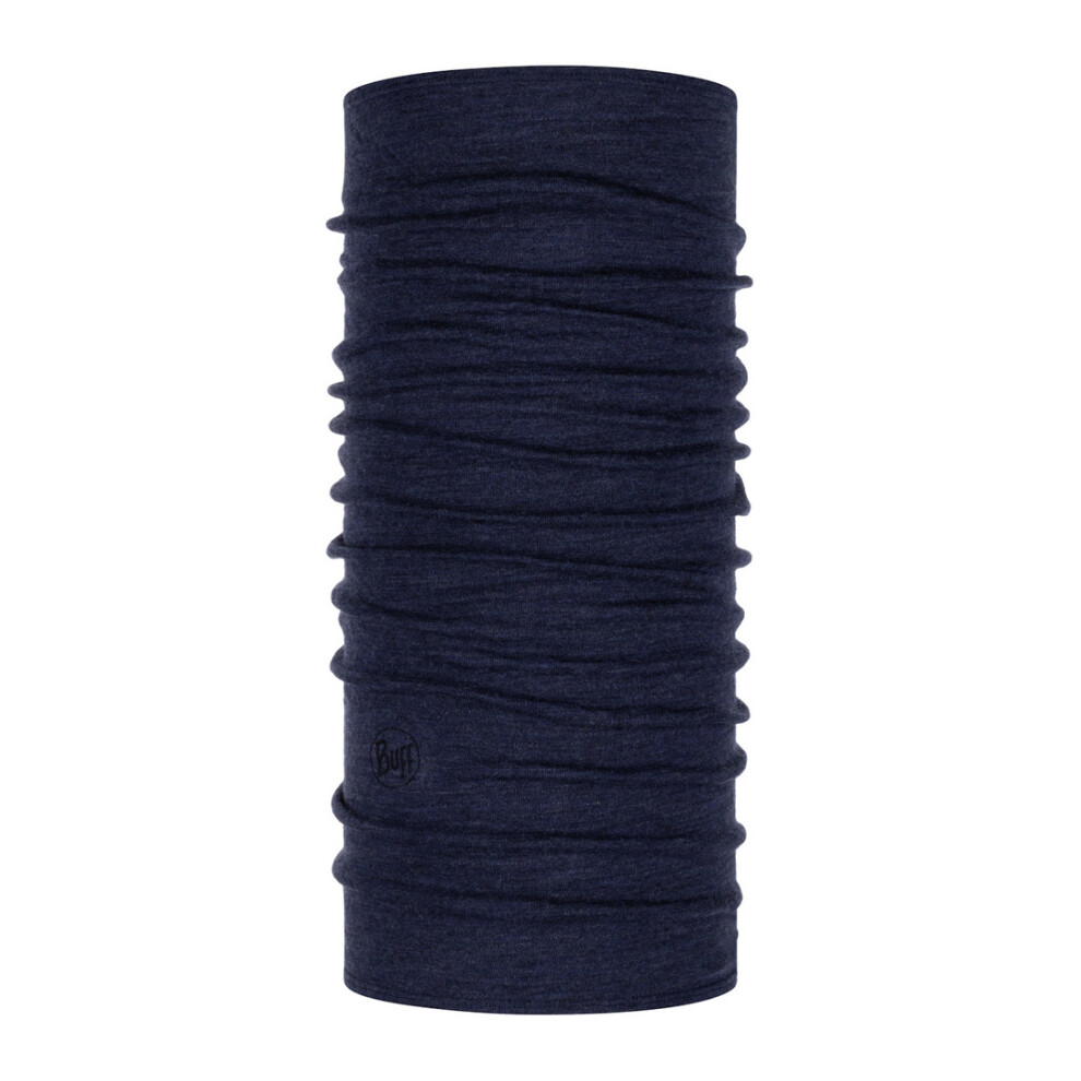 Buff Midweight Merino Wool Headwear ~ Night Melange Blue