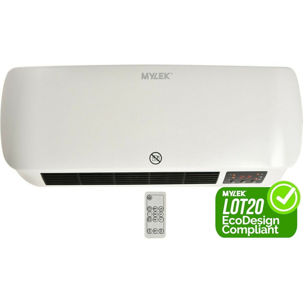 Mylek Remote Control Over Door Fan Heater 2Kw Erp Compliant