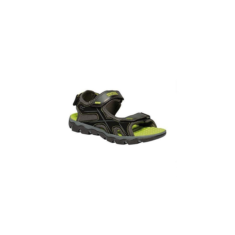 Regatta (10 Child Uk, Briar Grey/Lime Punch) Childrens/Kids Kota Drift Sandals