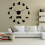 (silver, 47 inch) West Highland White Terrier DIY Giant Wall Clock 6