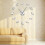 (silver, 37 inch) Wildlife Moose DIY Giant Wall Clock 2