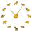 (gold, 37 inch) Wildlife Moose DIY Giant Wall Clock 1