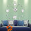 (gold, 47 inch) Coffee Bar Decorative 3D Wall Clock 2