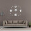 (gold, 47 inch) Coffee Bar Decorative 3D Wall Clock 7