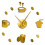(gold, 47 inch) Coffee Bar Decorative 3D Wall Clock 1