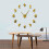 (gold, 47 inch) Cartoon Mouse DIY Giant Wall Clock 6
